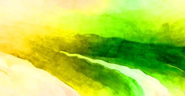 Soyut suluboya sanat eserleri. Fırça boyalı dijital resim. Renkli yaratıcı suluboya çizimi.