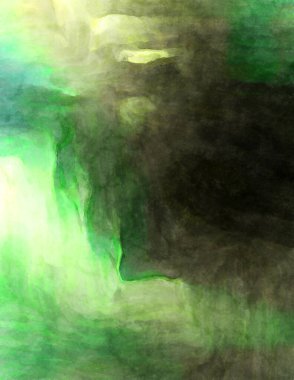 Soyut suluboya sanat eserleri. Fırça boyalı dijital resim. Renkli yaratıcı suluboya çizimi.