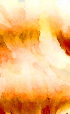 Soyut suluboya sanat eserleri. Fırça boyalı dijital resim. Renkli yaratıcı suluboya çizimi.