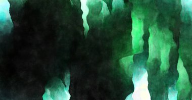 Soyut suluboya sanat eserleri. Fırça boyalı dijital resim. Renkli yaratıcı suluboya çizimi.