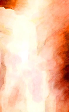 Soyut suluboya sanat eserleri. Fırça boyalı dijital resim. Renkli yaratıcı suluboya çizimi.