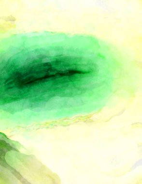 Soyut suluboya sanat eserleri. Fırça boyalı dijital resim. Renkli yaratıcı suluboya çizimi.