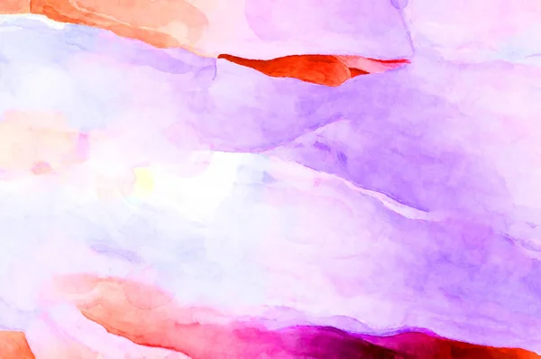 Expressive Abstract Watercolor Artwork Brush Painted Digital Art Painting Colorful — Stock Photo, Image