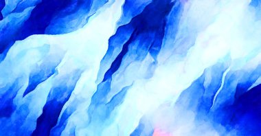 Soyut suluboya sanat eserleri. Fırça boyalı dijital resim. Renkli yaratıcı suluboya çizimi.