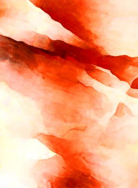 Soyut suluboya sanat eserleri. Fırça boyalı dijital resim. Renkli yaratıcı suluboya çizimi.