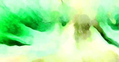 Soyut suluboya sanat eserleri. Fırça boyalı dijital resim. Renkli yaratıcı suluboya çizimi.