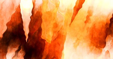 Soyut suluboya sanat eserleri. Fırça boyalı dijital resim. Renkli yaratıcı suluboya çizimi.