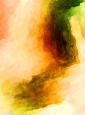 Soyut suluboya sanat eserleri. Fırça boyalı dijital resim. Renkli yaratıcı suluboya çizimi.