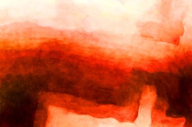 Soyut suluboya sanat eserleri. Fırça boyalı dijital resim. Renkli yaratıcı suluboya çizimi.