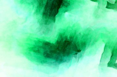 Soyut suluboya sanat eserleri. Fırça boyalı dijital resim. Renkli yaratıcı suluboya çizimi.