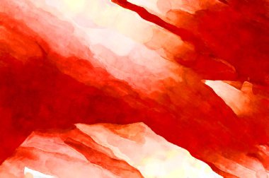 Soyut suluboya sanat eserleri. Fırça boyalı dijital resim. Renkli yaratıcı suluboya çizimi.