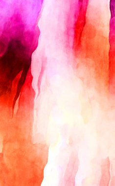 Soyut suluboya sanat eserleri. Fırça boyalı dijital resim. Renkli yaratıcı suluboya çizimi.