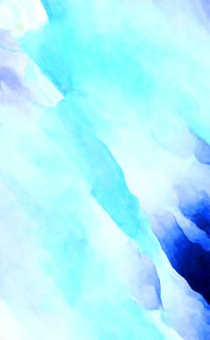 Soyut suluboya sanat eserleri. Fırça boyalı dijital resim. Renkli yaratıcı suluboya çizimi.