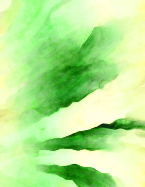 Soyut suluboya sanat eserleri. Fırça boyalı dijital resim. Renkli yaratıcı suluboya çizimi.