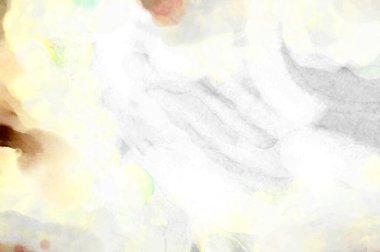 Soyut suluboya sanat eserleri. Fırça boyalı dijital resim. Renkli yaratıcı suluboya çizimi.