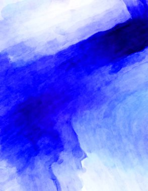 Soyut suluboya sanat eserleri. Fırça boyalı dijital resim. Renkli yaratıcı suluboya çizimi.