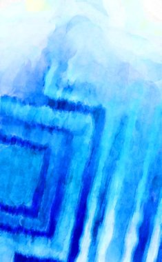 Soyut suluboya sanat eserleri. Fırça boyalı dijital resim. Renkli yaratıcı suluboya çizimi.