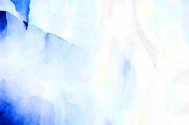 Soyut suluboya sanat eserleri. Fırça boyalı dijital resim. Renkli yaratıcı suluboya çizimi.