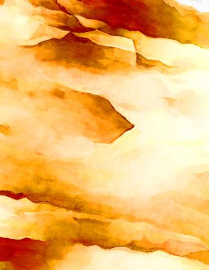 Soyut suluboya sanat eserleri. Fırça boyalı dijital resim. Renkli yaratıcı suluboya çizimi.