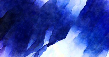 Soyut suluboya sanat eserleri. Fırça boyalı dijital resim. Renkli yaratıcı suluboya çizimi.