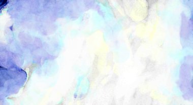 Soyut suluboya sanat eserleri. Fırça boyalı dijital resim. Renkli yaratıcı suluboya çizimi.