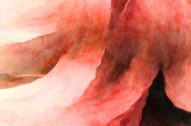 Soyut suluboya sanat eserleri. Fırça boyalı dijital resim. Renkli yaratıcı suluboya çizimi.