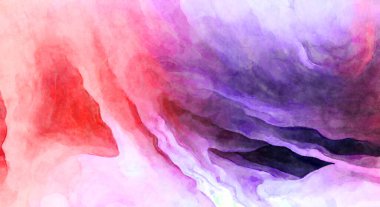 Soyut suluboya sanat eserleri. Fırça boyalı dijital resim. Renkli yaratıcı suluboya çizimi.