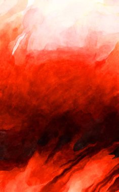 Soyut suluboya sanat eserleri. Fırça boyalı dijital resim. Renkli yaratıcı suluboya çizimi.