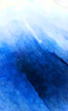 Soyut suluboya sanat eserleri. Fırça boyalı dijital resim. Renkli yaratıcı suluboya çizimi.