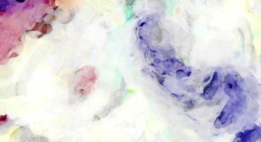 Soyut suluboya sanat eserleri. Fırça boyalı dijital resim. Renkli yaratıcı suluboya çizimi.