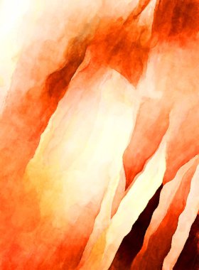 Soyut suluboya sanat eserleri. Fırça boyalı dijital resim. Renkli yaratıcı suluboya çizimi.