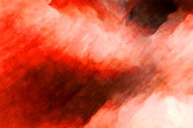 Soyut suluboya sanat eserleri. Fırça boyalı dijital resim. Renkli yaratıcı suluboya çizimi.