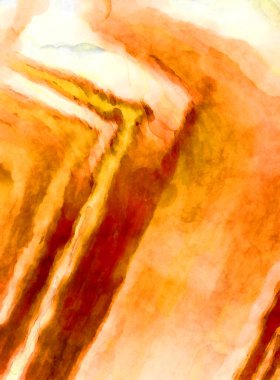 Soyut suluboya sanat eserleri. Fırça boyalı dijital resim. Renkli yaratıcı suluboya çizimi.