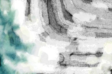 Soyut suluboya sanat eserleri. Fırça boyalı dijital resim. Renkli yaratıcı suluboya çizimi.