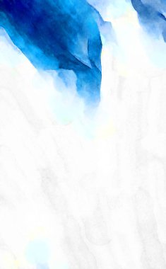 Soyut suluboya sanat eserleri. Fırça boyalı dijital resim. Renkli yaratıcı suluboya çizimi.