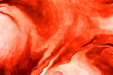 Soyut suluboya sanat eserleri. Fırça boyalı dijital resim. Renkli yaratıcı suluboya çizimi.