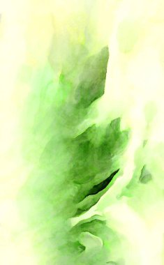 Soyut suluboya sanat eserleri. Fırça boyalı dijital resim. Renkli yaratıcı suluboya çizimi.