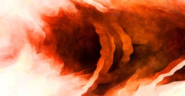 Soyut suluboya sanat eserleri. Fırça boyalı dijital resim. Renkli yaratıcı suluboya çizimi.