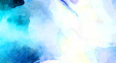 Soyut suluboya sanat eserleri. Fırça boyalı dijital resim. Renkli yaratıcı suluboya çizimi.