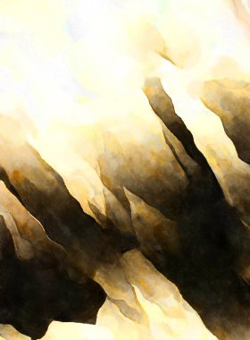 Soyut suluboya sanat eserleri. Fırça boyalı dijital resim. Renkli yaratıcı suluboya çizimi.