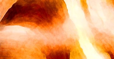 Soyut suluboya sanat eserleri. Fırça boyalı dijital resim. Renkli yaratıcı suluboya çizimi.