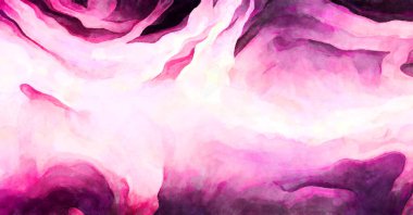 Soyut suluboya sanat eserleri. Fırça boyalı dijital resim. Renkli yaratıcı suluboya çizimi.