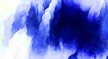 Soyut suluboya sanat eserleri. Fırça boyalı dijital resim. Renkli yaratıcı suluboya çizimi.