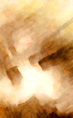 Soyut suluboya sanat eserleri. Fırça boyalı dijital resim. Renkli yaratıcı suluboya çizimi.