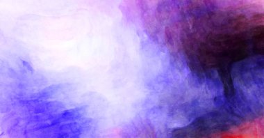 Soyut suluboya sanat eserleri. Fırça boyalı dijital resim. Renkli yaratıcı suluboya çizimi.