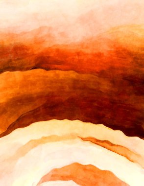 Soyut suluboya sanat eserleri. Fırça boyalı dijital resim. Renkli yaratıcı suluboya çizimi.