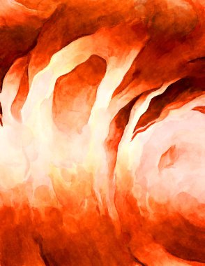 Soyut suluboya sanat eserleri. Fırça boyalı dijital resim. Renkli yaratıcı suluboya çizimi.