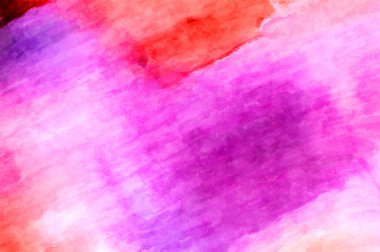 Soyut suluboya sanat eserleri. Fırça boyalı dijital resim. Renkli yaratıcı suluboya çizimi.