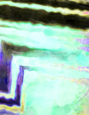 Soyut suluboya sanat eserleri. Fırça boyalı dijital resim. Renkli yaratıcı suluboya çizimi.