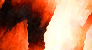 Soyut suluboya sanat eserleri. Fırça boyalı dijital resim. Renkli yaratıcı suluboya çizimi.